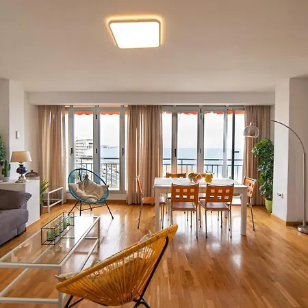Appartamento ático De Lujo Con Vistas Al Mar, Primera Línea Playa Del Postiguet Alicante